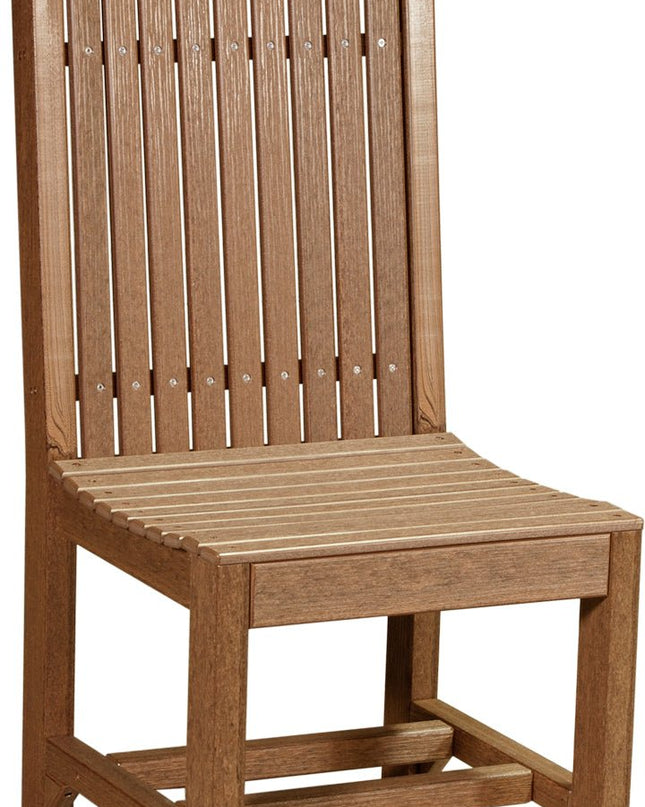 LuxCraft Classic Side Chair (Dining Height) Antique Mahogany