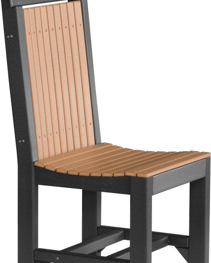 LuxCraft Classic Side Chair (Dining Height) Cedar & Black