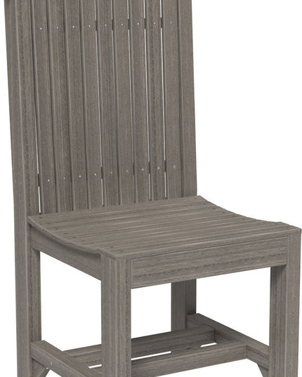 LuxCraft Classic Side Chair (Dining Height) Coastal Gray