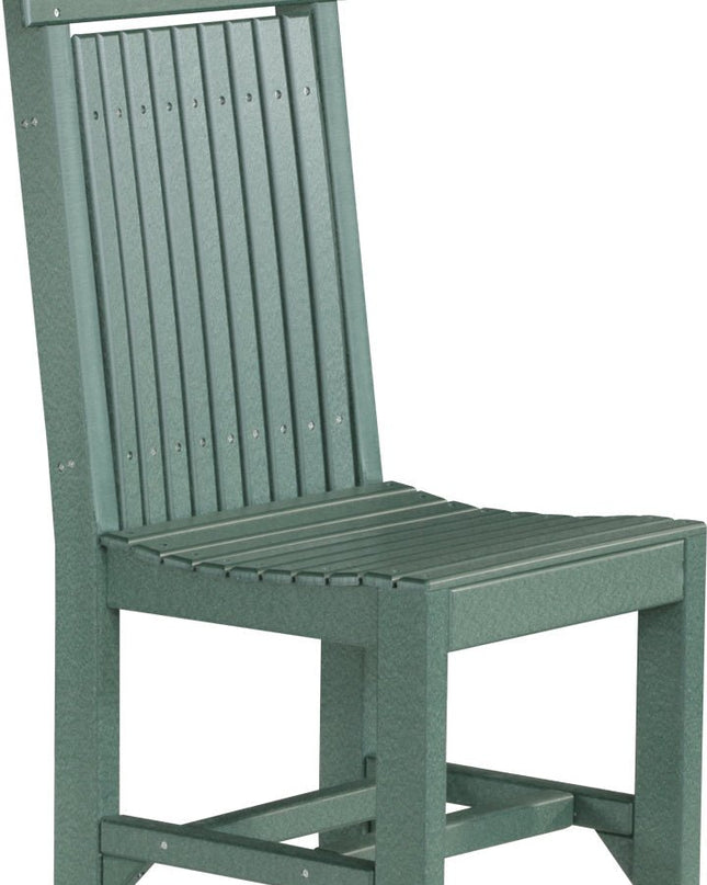 LuxCraft Classic Side Chair (Dining Height) Green