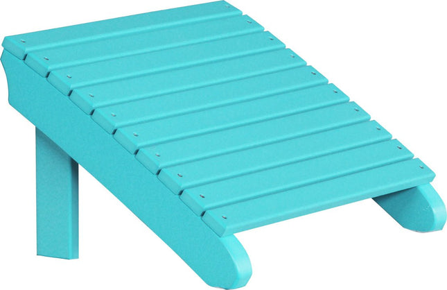 LuxCraft Deluxe Adirondack  Footrest  (Aruba Blue)