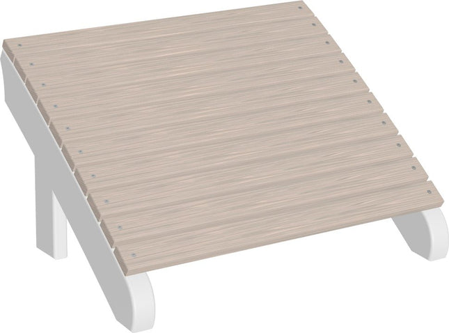 LuxCraft Deluxe Adirondack  Footrest (Birch & White)