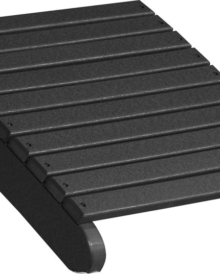 LuxCraft Deluxe Adirondack  Footrest (Black)