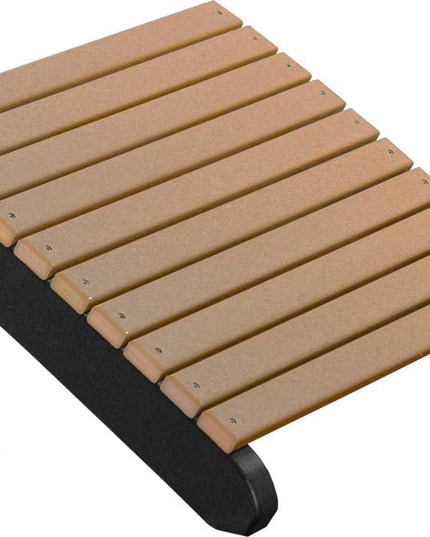 LuxCraft Deluxe Adirondack  Footrest (Cedar & Black)