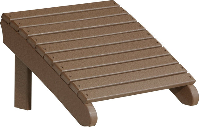 LuxCraft Deluxe Adirondack  Footrest (Chestnut Brown)