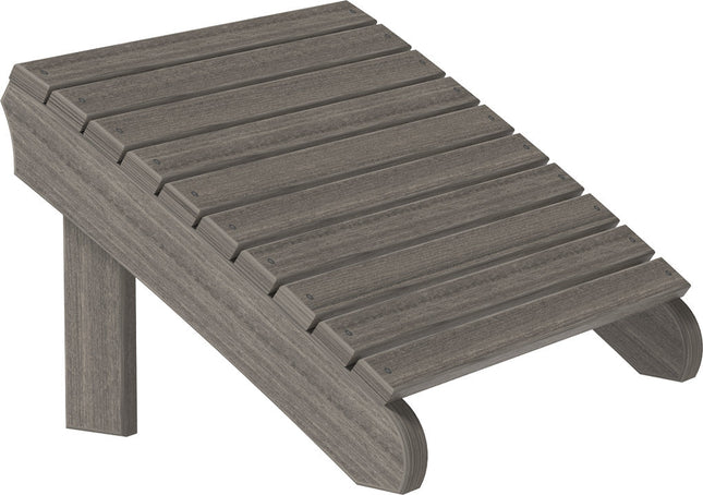 LuxCraft Deluxe Adirondack  Footrest (Coastal Gray)