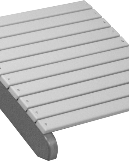 LuxCraft Deluxe Adirondack  Footrest (Dove Gray & Slate)