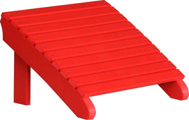 LuxCraft Deluxe Adirondack  Footrest (Red)