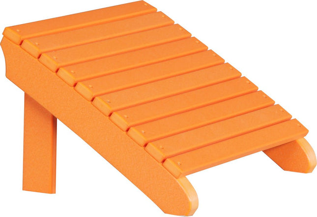 LuxCraft Deluxe Adirondack  Footrest (Tangerine)