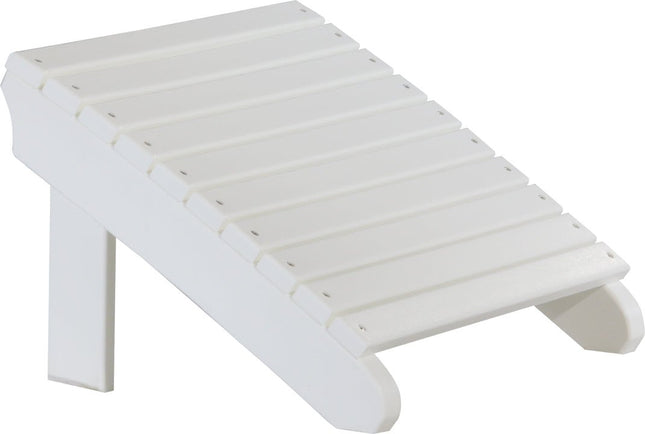 LuxCraft Deluxe Adirondack  Footrest (White)