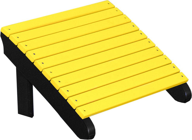 LuxCraft Deluxe Adirondack  Footrest (Yellow & Black)