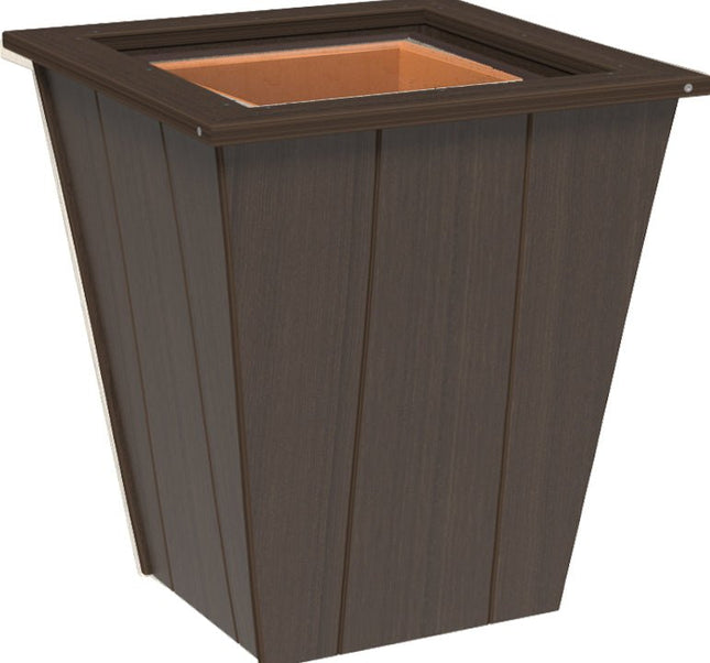 LuxCraft Elite 18″ Planter featured in Brazilian Walnut