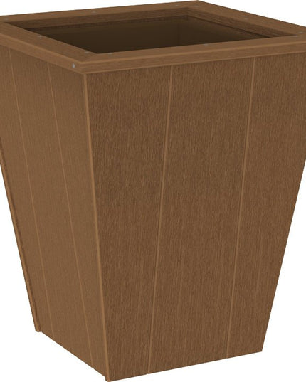 LuxCraft Elite 22″ Planter featured in antique mahogany