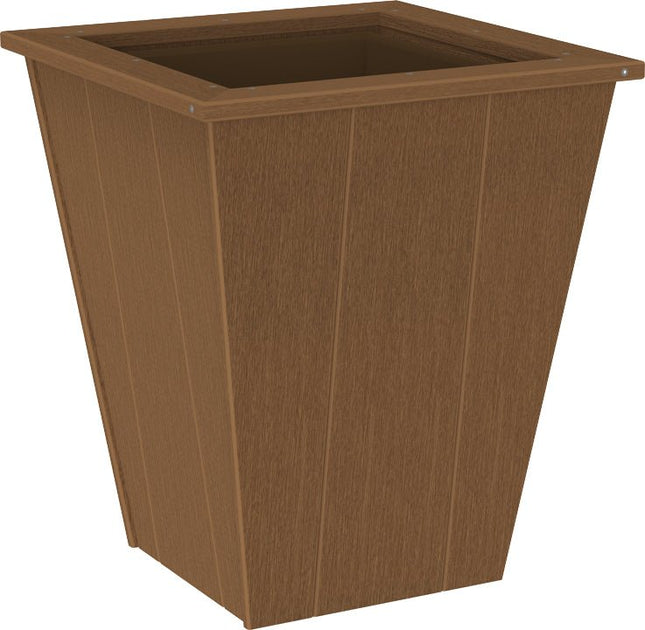 LuxCraft Elite 22″ Planter featured in antique mahogany