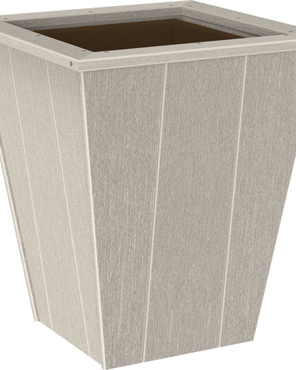 LuxCraft Elite 22″ Planter featured in dove birch and white