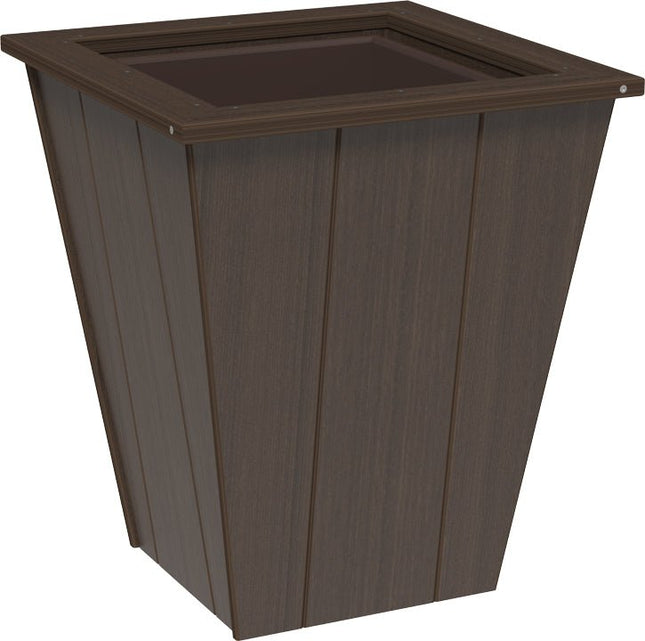 LuxCraft Elite 22″ Planter featured in brazilian walnut