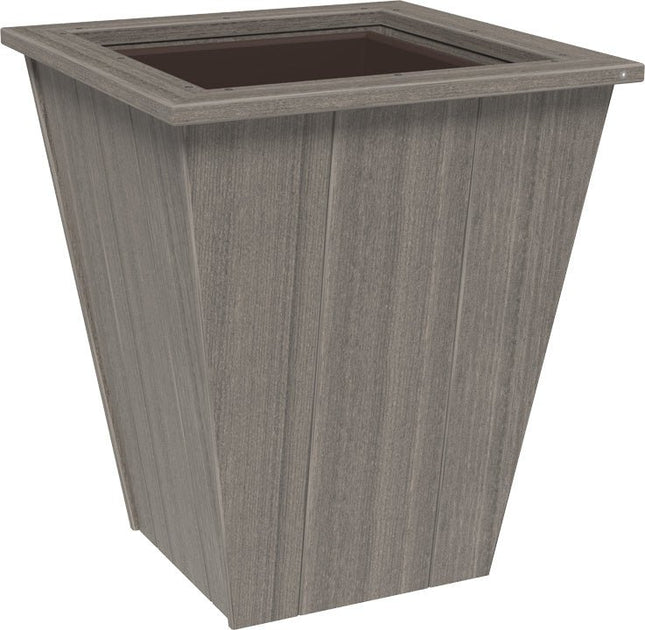 LuxCraft Elite 22″ Planter featured in coastal gray