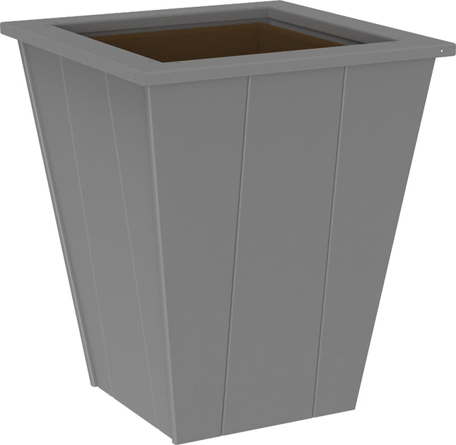 LuxCraft Elite 22″ Planter featured in dove gray