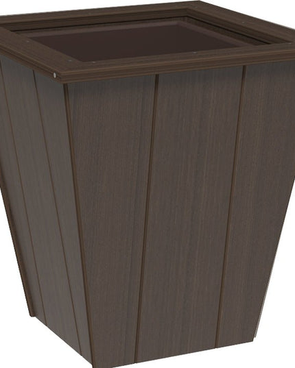 LuxCraft Elite 26″ Planter featured in brazilian walnut