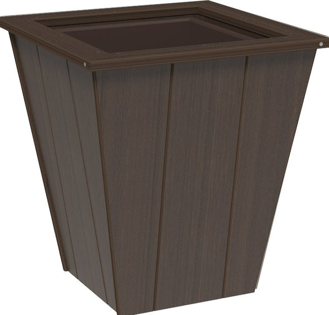 LuxCraft Elite 26″ Planter featured in brazilian walnut