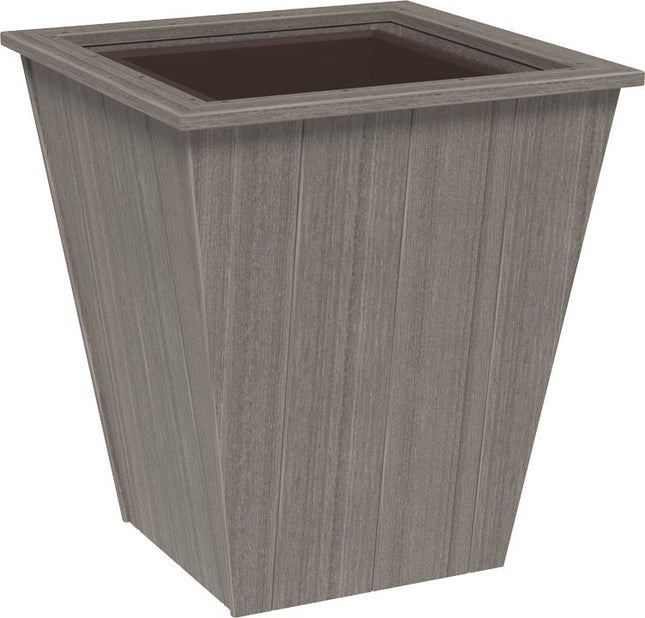 LuxCraft Elite 26″ Planter featured in coastal gray