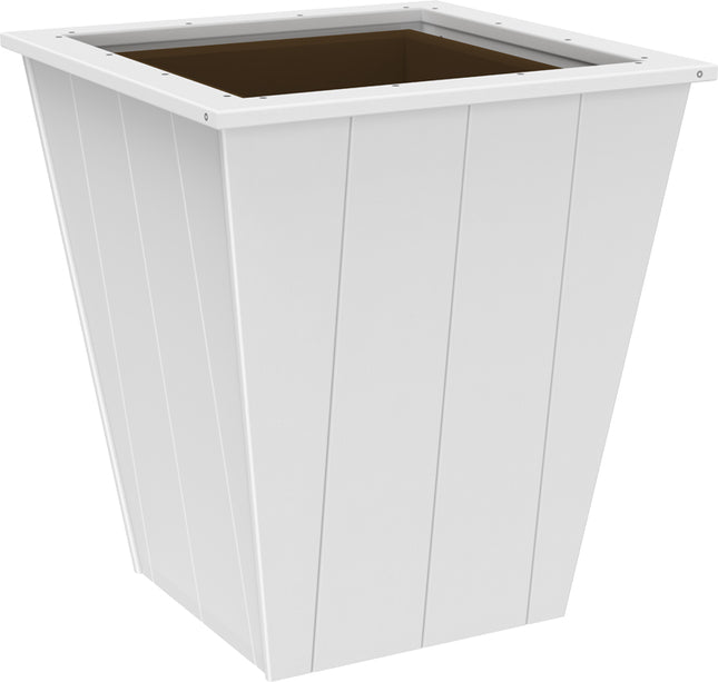 LuxCraft Elite 22″ Planter featured in white