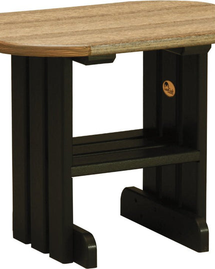 LuxCraft End Table (Antique Mahogany & Black)