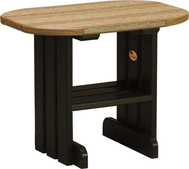 LuxCraft End Table (Antique Mahogany & Black)