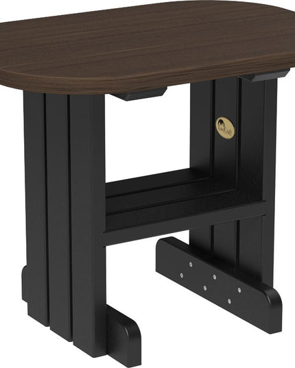 LuxCraft End Table (Brazilian Walnut & Black)