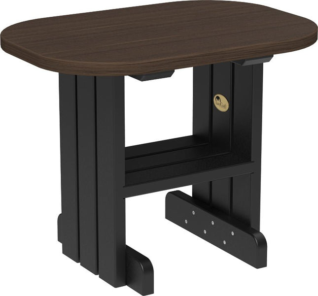 LuxCraft End Table (Brazilian Walnut & Black)