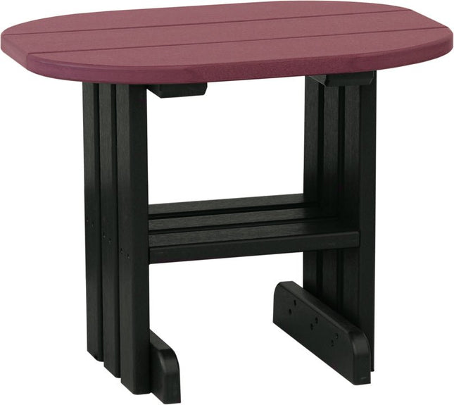 LuxCraft End Table (Cherrywood & Black)