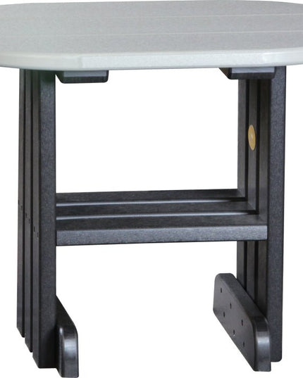 LuxCraft End Table (Dove Gray & Black)