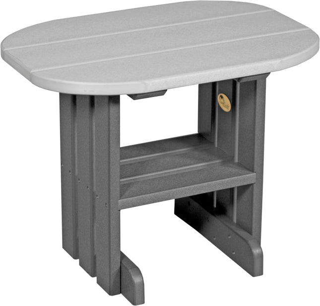 LuxCraft End Table (Dove Gray & Slate)