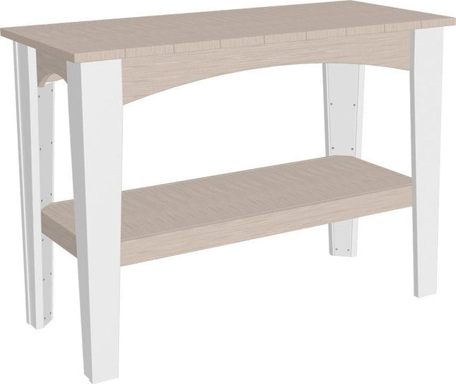 LuxCraft Island Buffet Table (Birch & White)
