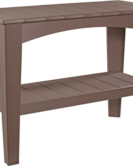LuxCraft Island Buffet Table (Chestnut Brown)