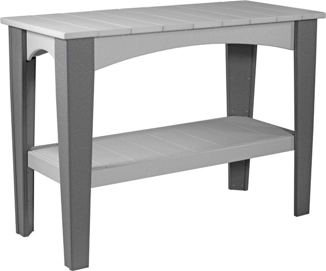 LuxCraft Island Buffet Table (Dove Gray & Slate)