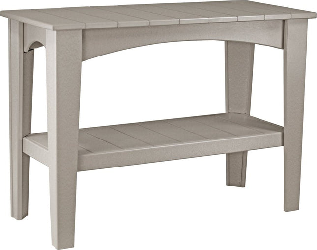 LuxCraft Island Buffet Table (Weatherwood)