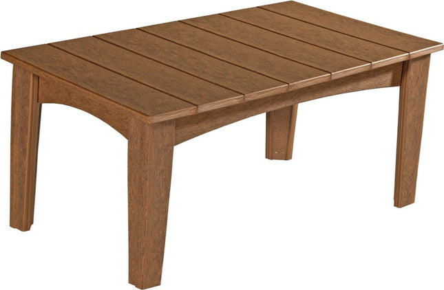 LuxCraft Island Coffee Table (Antique Mahogany)