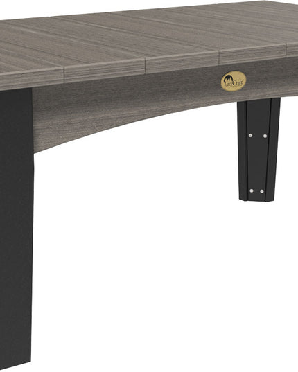 LuxCraft Island Coffee Table (Coastal Gray & Black)