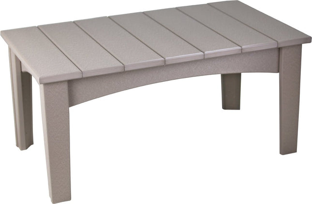 LuxCraft Island Coffee Table (Weatherwood)