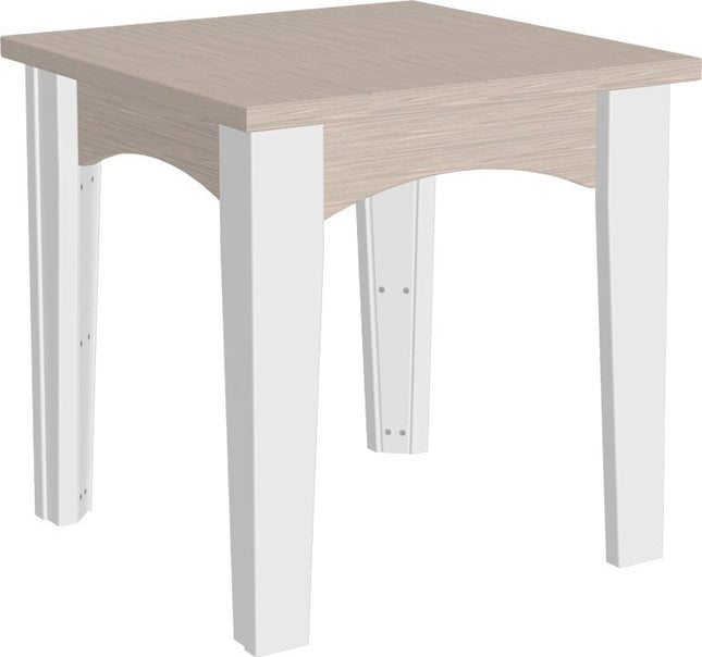 LuxCraft Island End Table (Birch & White)