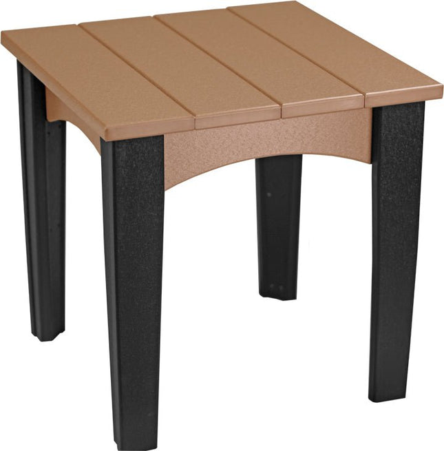 LuxCraft Island End Table (Cedar & Black)
