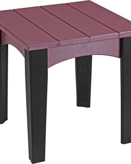 LuxCraft Island End Table (Cherrywood & Black)