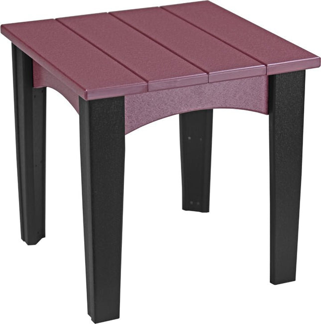 LuxCraft Island End Table (Cherrywood & Black)