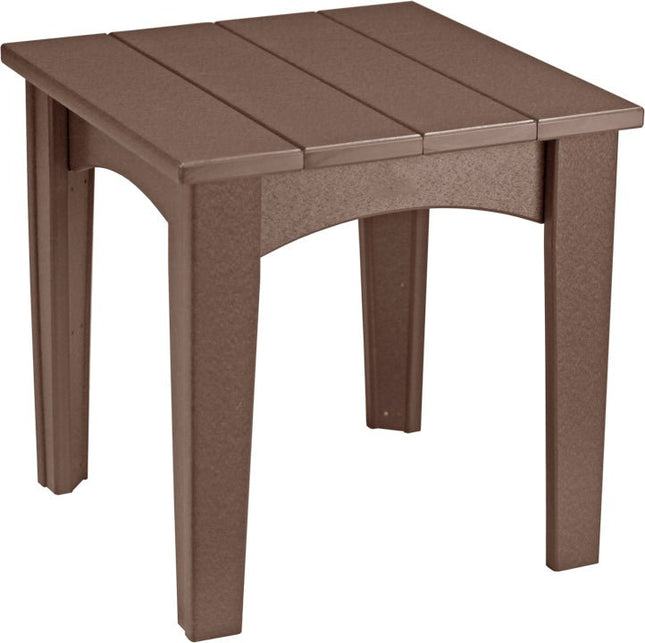 LuxCraft Island End Table (Chestnut Brown)