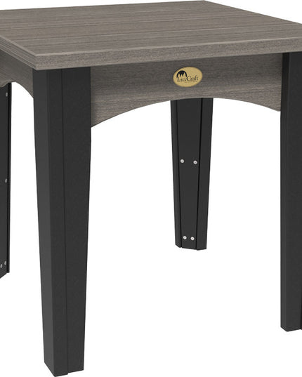 LuxCraft Island End Table (Coastal Gray & Black)
