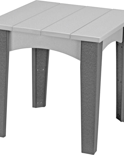 LuxCraft Island End Table (Dove Gray & Slate)