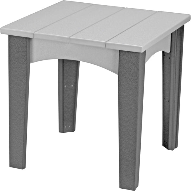 LuxCraft Island End Table (Dove Gray & Slate)