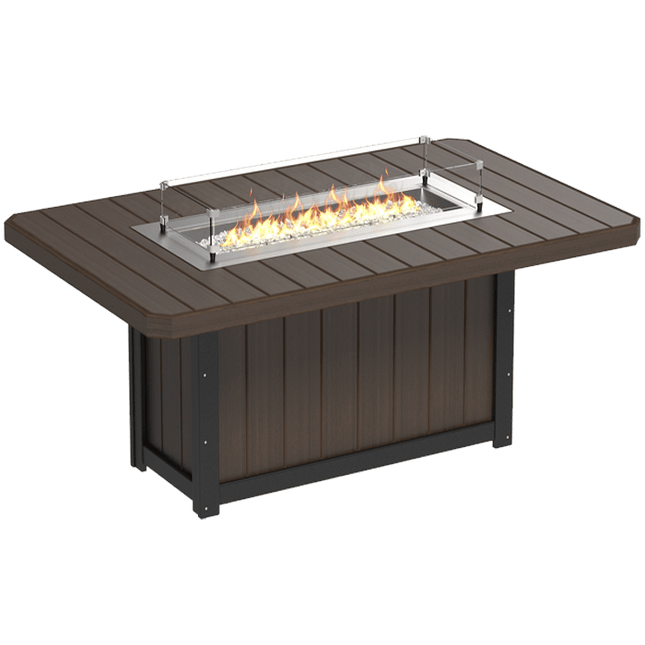Lumin Fire Table - LuxCraft 79" Rectangular