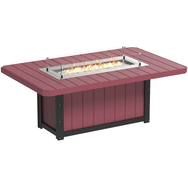Lumin Fire Table - LuxCraft 79" Rectangular